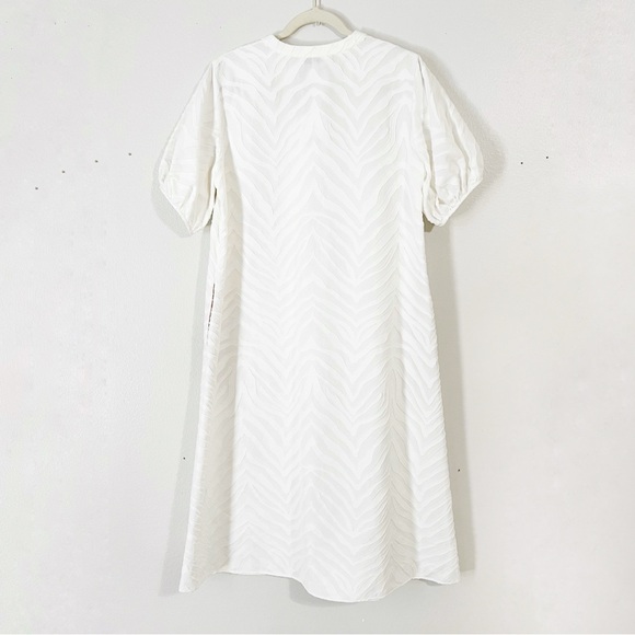 Lafayette 148 New York Ida Dress In Refined Italian Zebra Jacquard - Picture 10 of 12